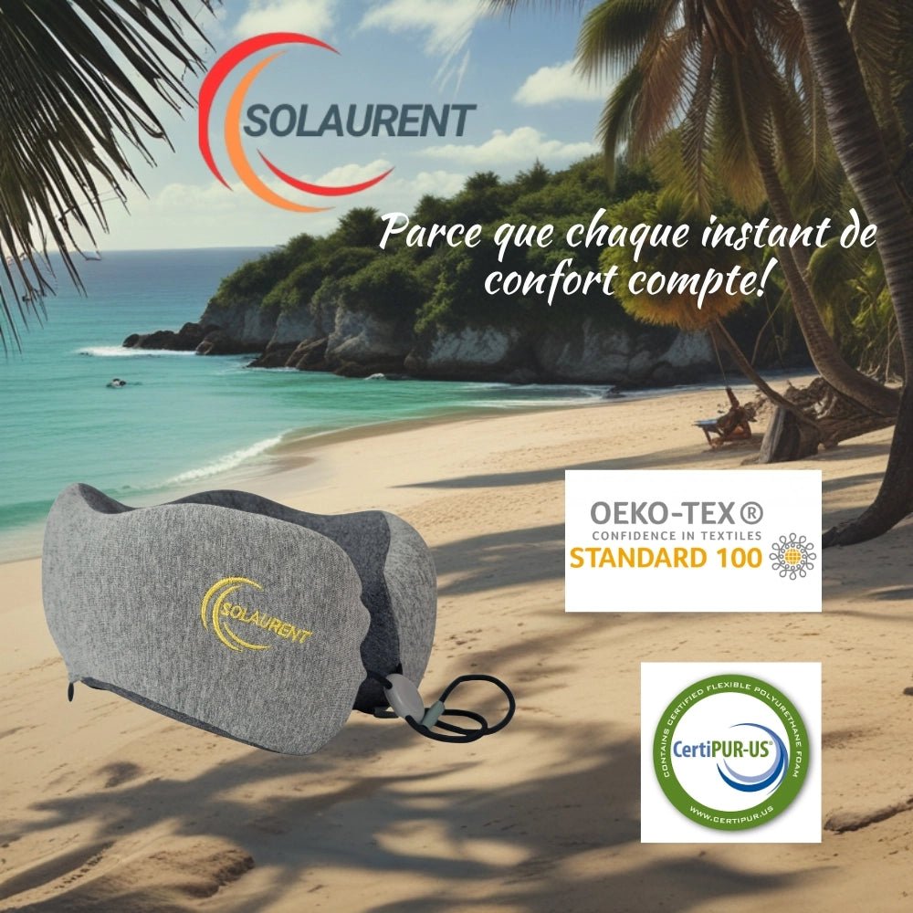 Dream Travel - Oreiller de Voyage Ergonomique - Solaurent