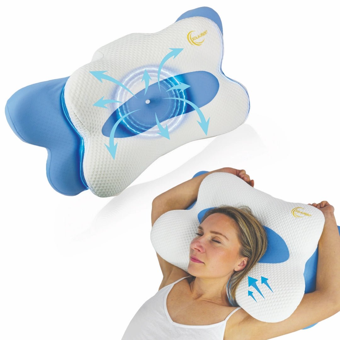 Morphéalux Bleu - Oreiller Ergonomique Cervical - Solaurent