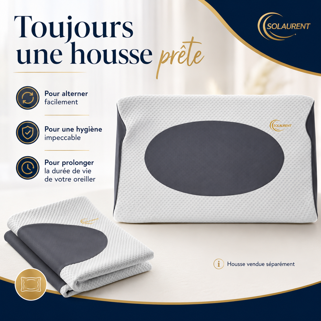 Housse d'oreiller originale Wavéalux gris